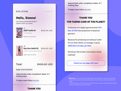 Daily Ui: Day #017 - Email Receipt