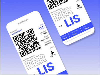 Daily Ui: Day #024 - Boarding Pass