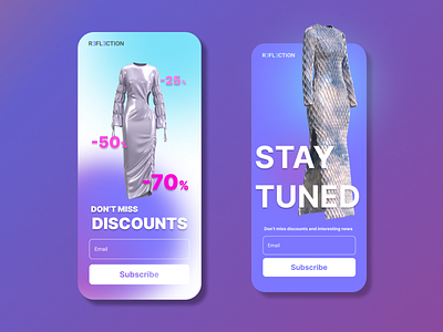 Daily Ui: Day #026 - Subscribe 026 app application dailyui design e commerce subscribe ui ux virtual clothing