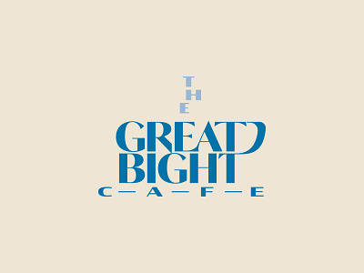 The Great Bight Cafe logo proposal apron australia coffee coffee cup heritage island lettering plate steam sydney typographic logo window