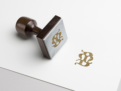 BM monogram brand brand identity calligraphy family family crest lettering logo logo design lombardic oldstyle stamp symbol
