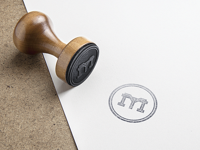 MT Stamp logo m marcus mockup monogram stamp stroke symbol t tiplea