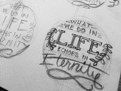 Favorite Quote eternity infinity lettering life marcus paper pencil quote sketch tiplea wall