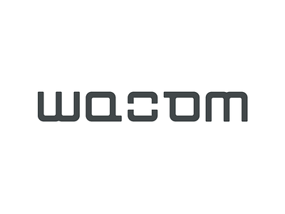 Wacom (re)brand ambigram font ink logo marcus rebrand tablet tiplea vectink vector wacom