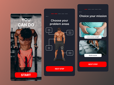 Mobile app for fitnes branding designer figma graphic design landing page mobile app ui uiux website