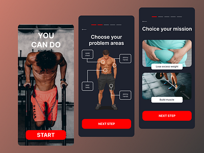 Mobile app for fitnes