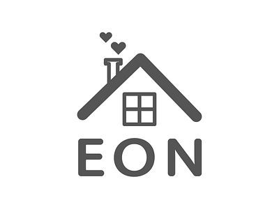 EON Company Logo affordable mansions branding couples design graphic design hose housing icon illustration logo love marriage mystery