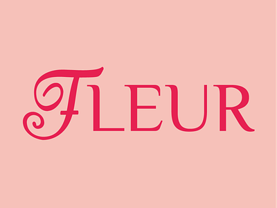 FLEUR Feminine Perfume Logo Design and Brand Identity