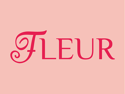 FLEUR Feminine Perfume Logo Design and Brand Identity brand identity brand strategy branding design feminine perfume graphic design illustration logo logo design perfume perfume brand identity perfume logo design pink brand rose brand