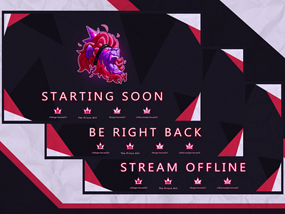 Custom Twitch Logos, Animations and Overlays 2d branding design graphic design illustration logo motion graphics vector