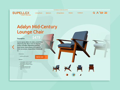 Furniture Product UI Design #2 creative design figma furniture graphic design graphicdesign product product design ui ui design ui designer uidesign web website website design