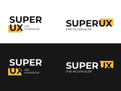 SUPER UX Logo agency brand logo personal ux