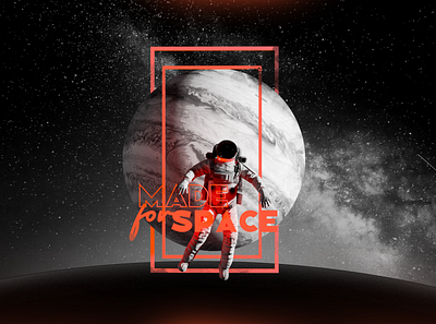 Made for Space 3d art astronaut blender draw illustration jupiter nasa planet render rendering space t shirt
