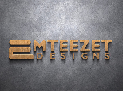 3D logo design logo typography