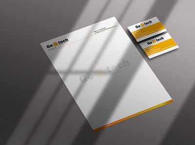 Letterhead + Business Card branding design logo