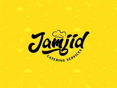 Jamjid Catering Services design logo typography