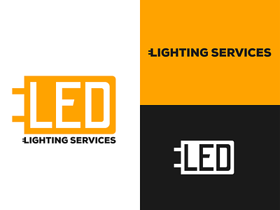 Led Lighting Services branding design illustration led logo logo design logodesign logotype vector