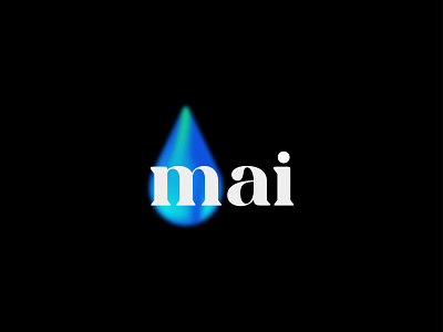 Mai Logo blur branding company concept design flu freelance designer gradients illustration logo logo design mai su vector water