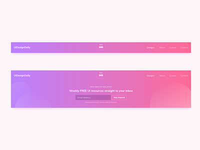 Header UI Design daily ui dailyui gradient gradient ui header header design header ui header ui design ildiesign ui ui design ui design daily ui pattern ux ux design