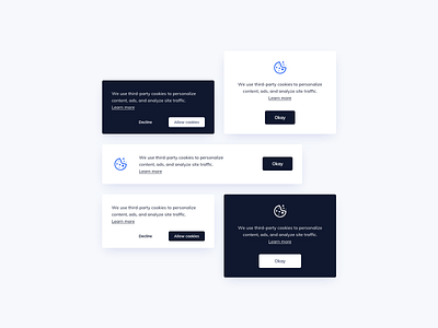 Cookie Banners UI Design