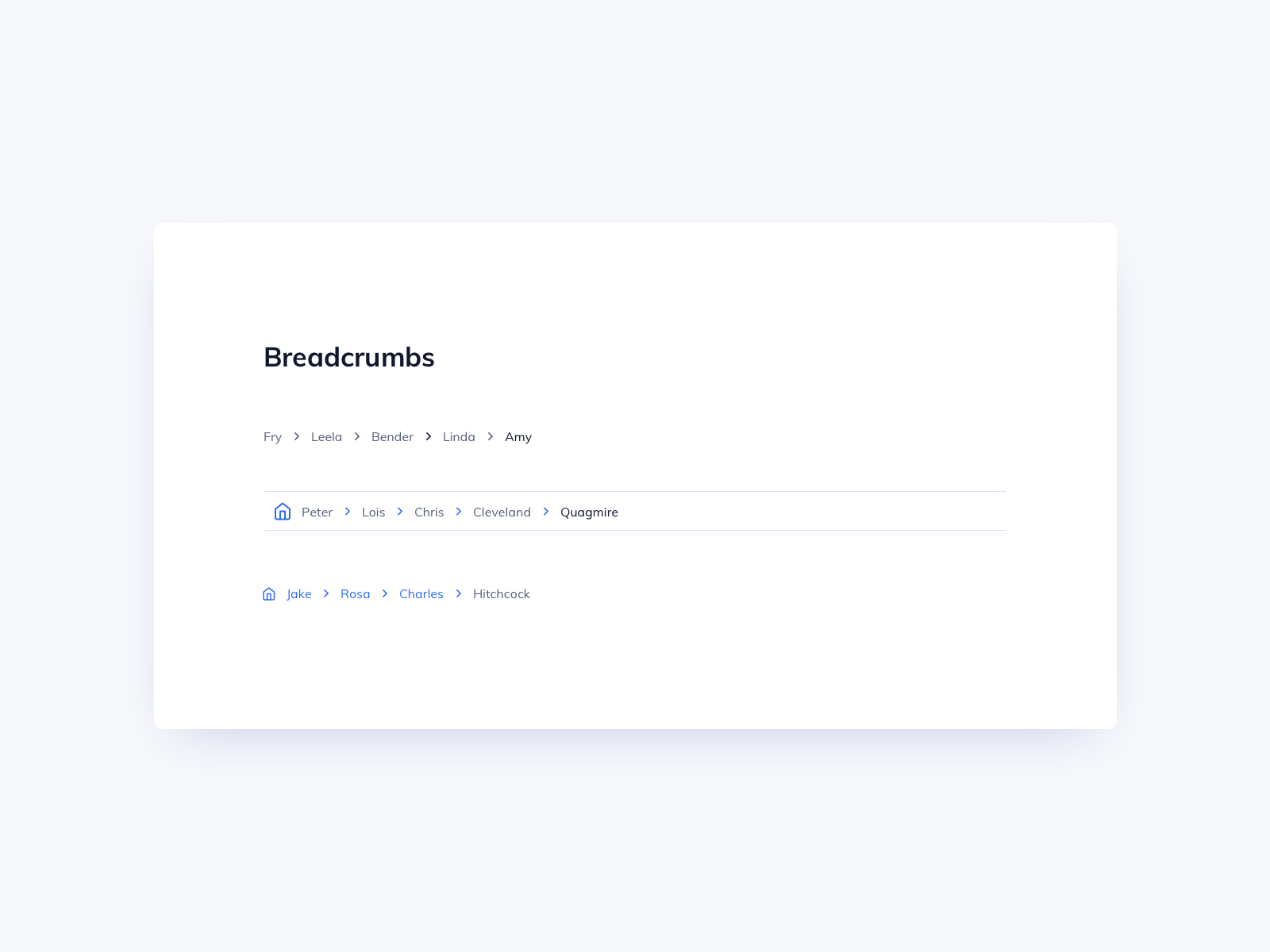 Breadcrumbs UI Design by Ildiko Gaspar on Dribbble