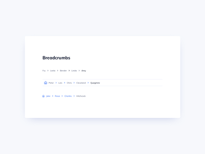 Breadcrumbs UI Design