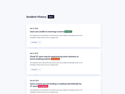 Timeline UI Design