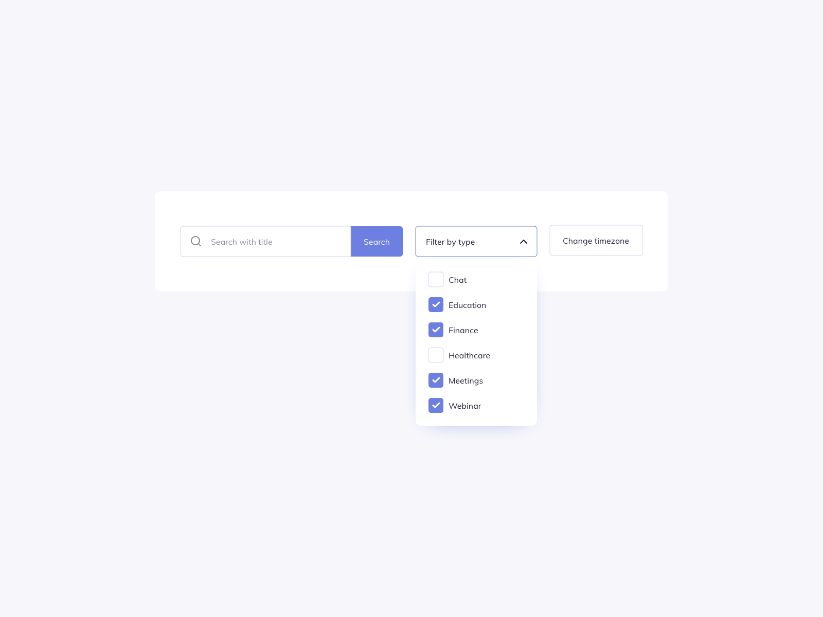 Filter Section UI Design by Ildiko Gaspar on Dribbble