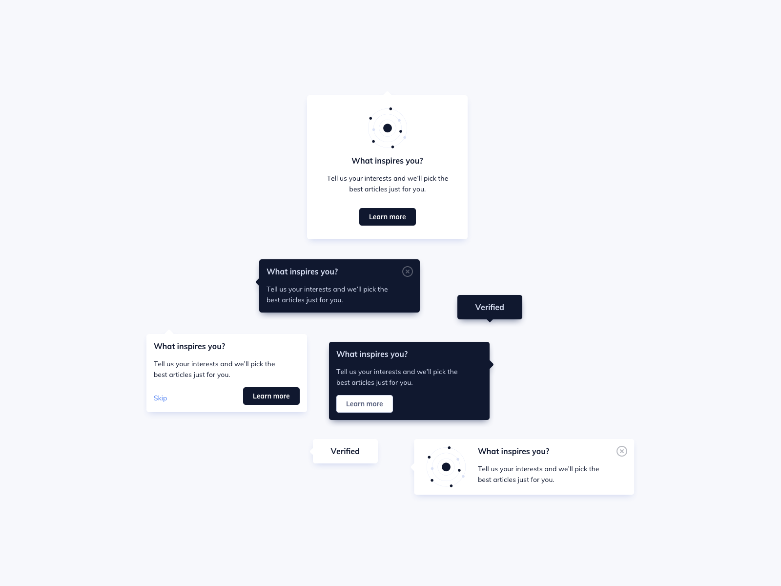 Tooltips UI Design by Ildiko Gaspar on Dribbble