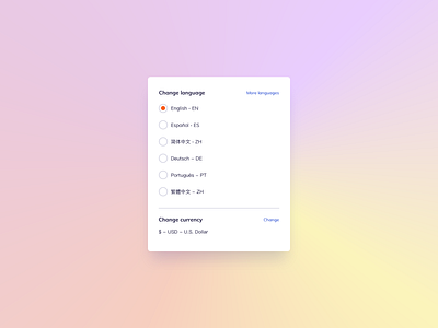 Language Settings Designs Themes Templates And Downloadable Graphic Elements On Dribbble