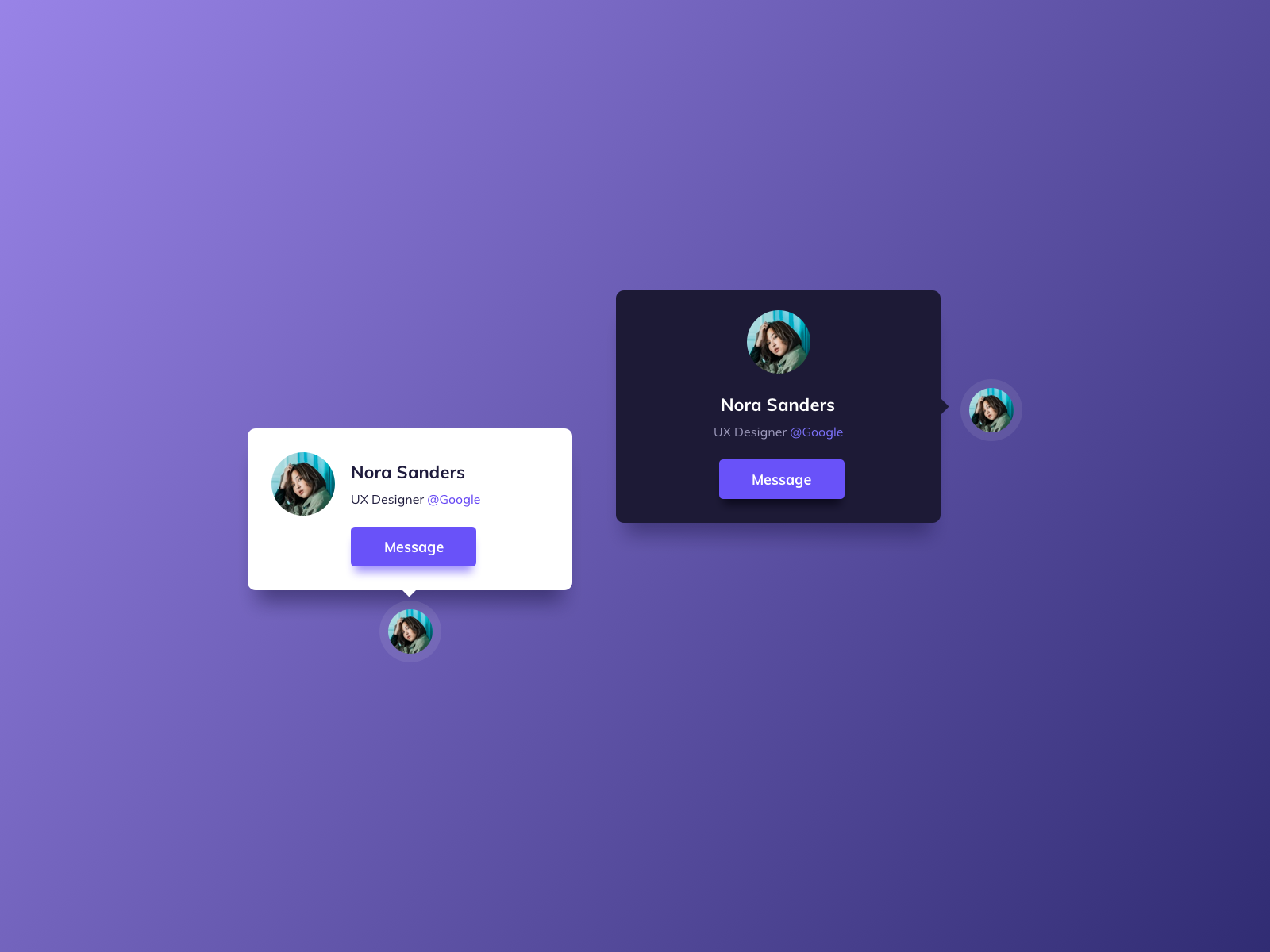 Profile Cards UI Design by Ildiko Gaspar on Dribbble