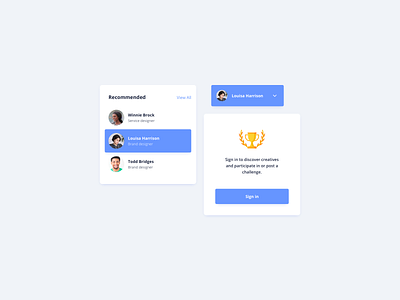 Components Design account component component ui components ildiesign list list ui log in sign in ui ui design ui design daily ux