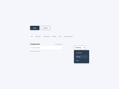 UI Components Design