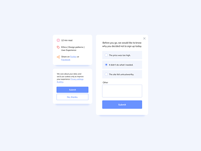 UI Components Design card design card ui checkbox components ildiesign info card infographic survey survey ui ui ui components ui design ui design daily ui pattern ux ux design
