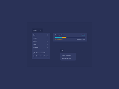 Dark UI Components