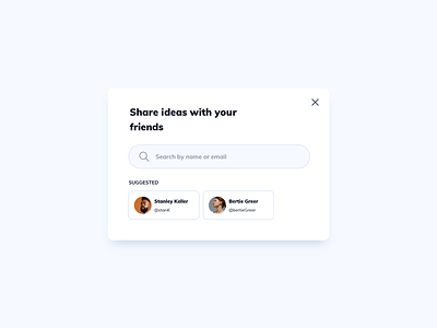 Share Card UI Design