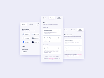 Details Card UI Design