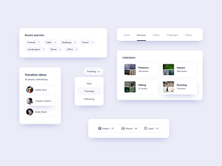 UI Components Design by Ildiko Gaspar on Dribbble