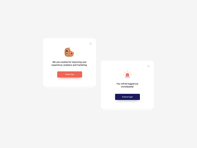 Pop Up UI Designs