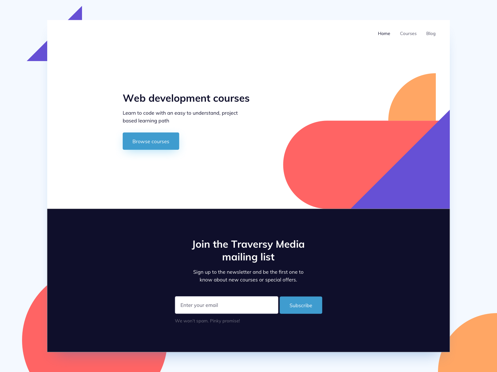 Landing Page UI Design by Ildiko Gaspar on Dribbble