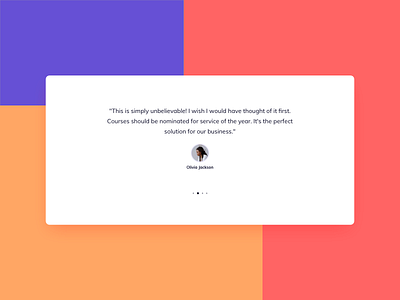 Testimonials UI Design