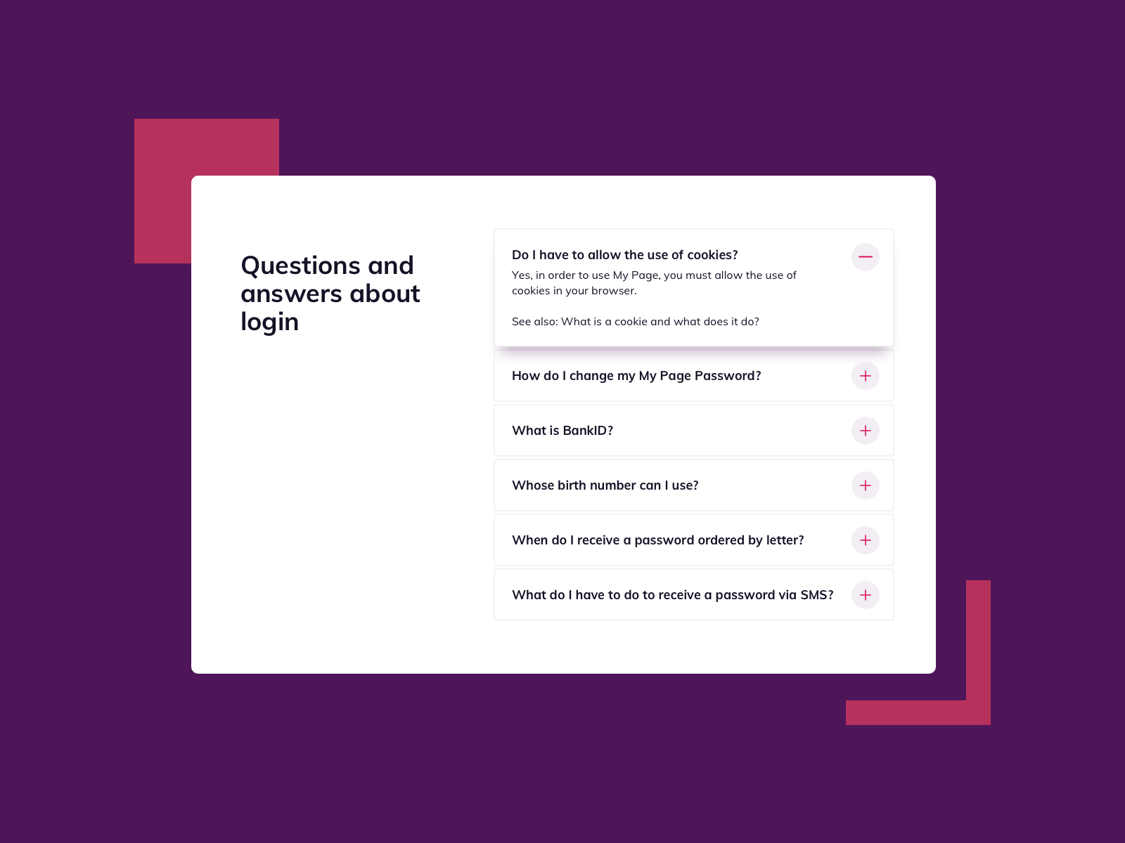 Accordion UI Design by Ildiko Gaspar on Dribbble