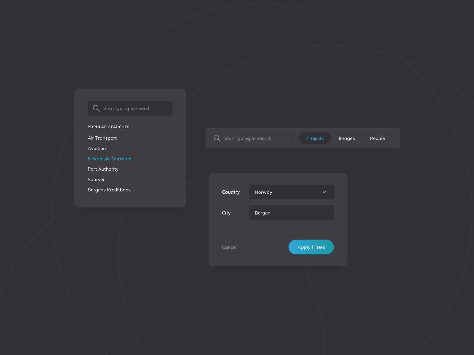 Filter UI Components by Ildiko Gaspar on Dribbble