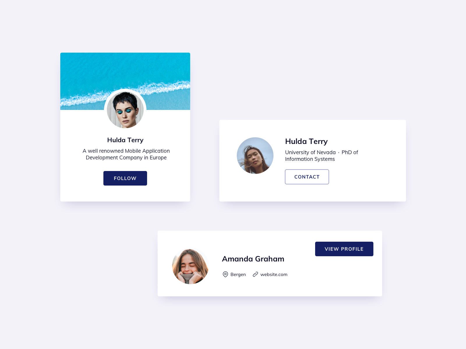 Profile Cards Ui