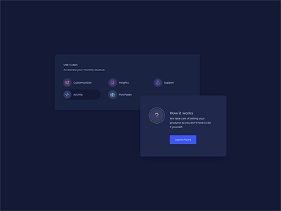 Dark Themed UI Components