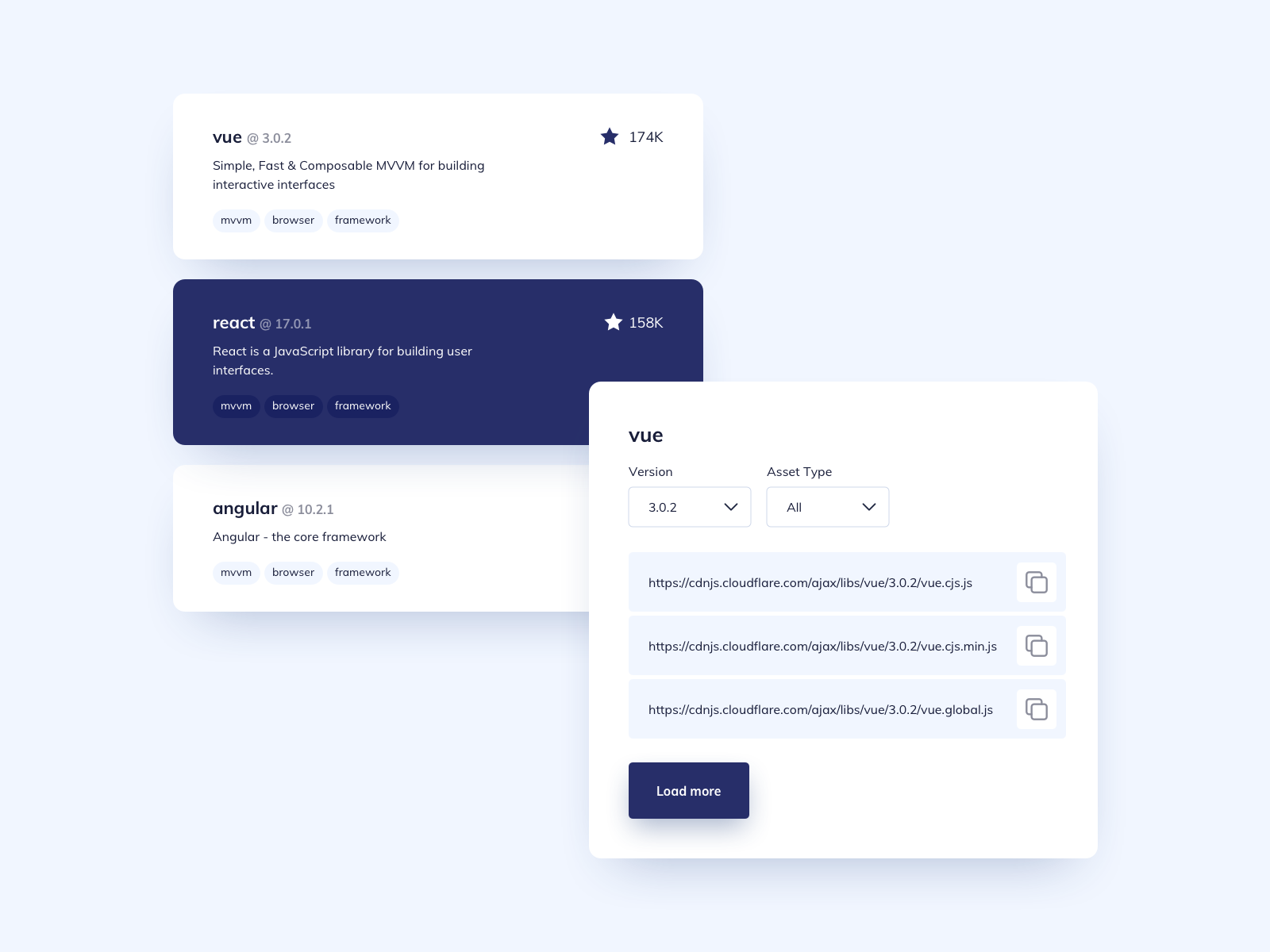 Ui components. Webpage Template.