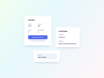 Cards UI Design