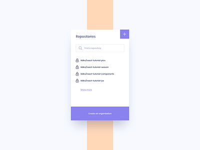 Repository List UI Design card card design card ui daily ui ildiesign ui ui design ui design daily ui pattern ux ux design