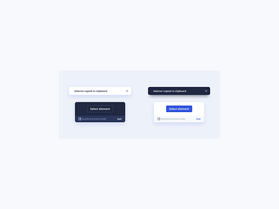 Dark Light UI Element Designs