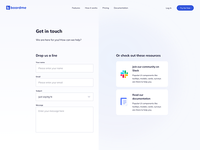 Contact Form UI Design